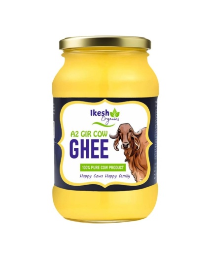 100% Pure &amp; Natural A2 Gir Cow Ghee 500ml Traditionally Made A2 Milk of Grass-Fed Gir Cows | Rich, Aromatic, and Nutrient