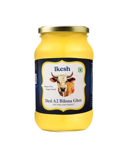 Ikesh Premium Cow Ghee | Traditional Bilona Method | Natural &amp; Healthy | Lab Certified Ghee 1 Ltr